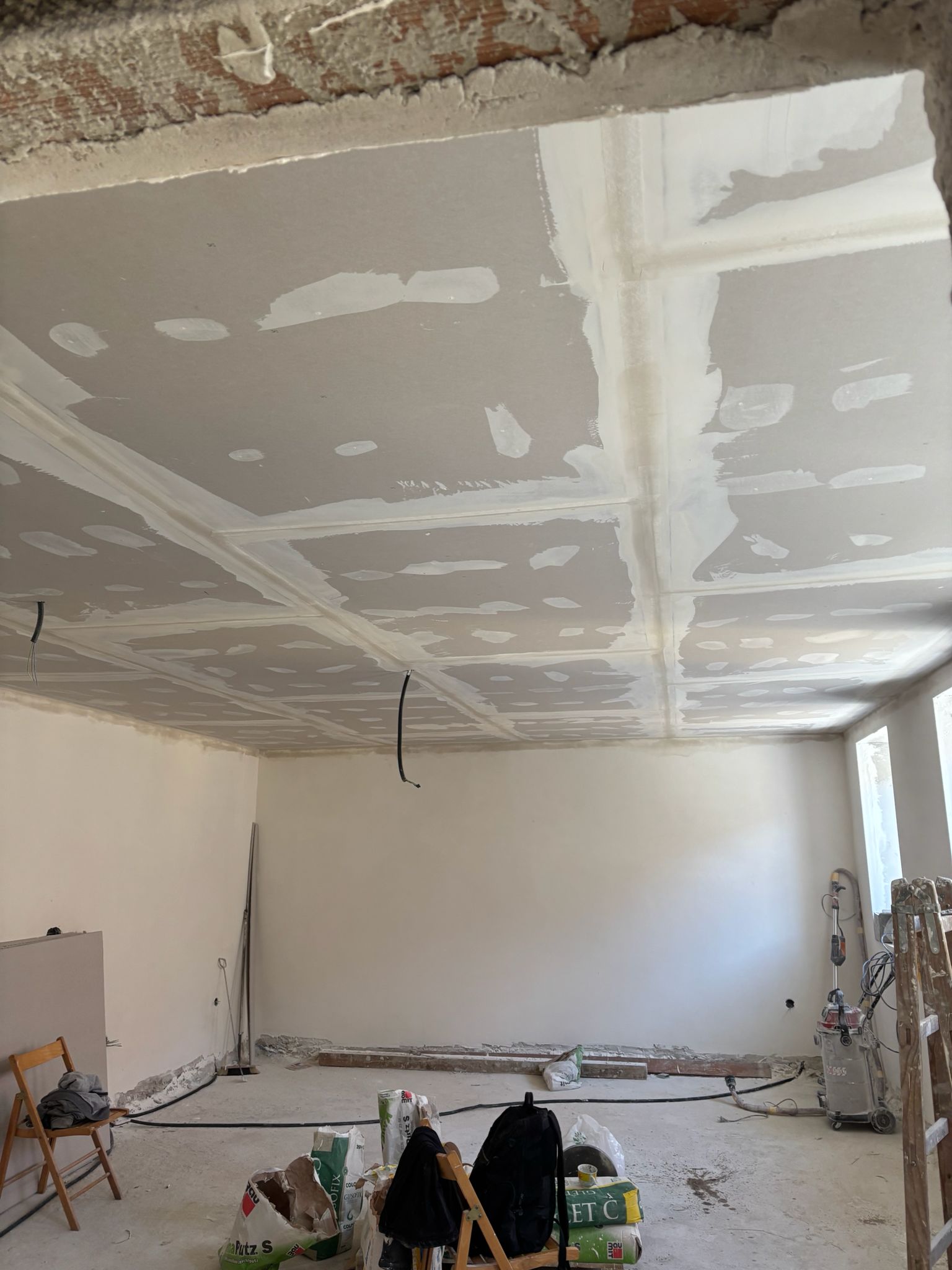 Dachsanierung in Arbeit